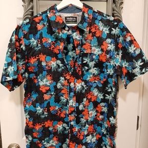 🌿Modern Amusement Floral Short Sleeve Button Down